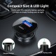 Incarcator Auto Type-C, USB, 38W, Dual-Port, Fast Charging, Lumina LED - Acefast (B1) - Black Incarcator Auto Type-C, USB, 38W, Dual-Port, Fast Charging, Lumina LED - Acefast (B1) - Black