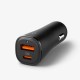 Incarcator Auto USB-A QC 3.0 18W, Type-C PD30W - Spigen Arcstation Essential (EV482) - Black Incarcator Auto USB-A QC 3.0 18W, Type-C PD30W - Spigen Arcstation Essential (EV482) - Black
