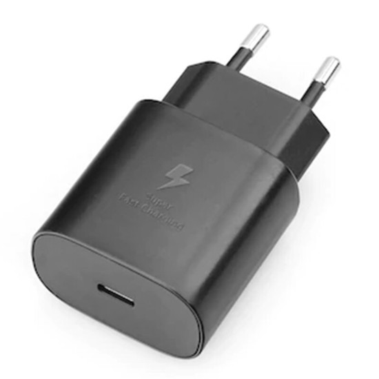 Incarcator de Priza Type-C, 25W, 3A - Samsung (EP-TA800EBE) - Black (Bulk Packing) Incarcator de Priza Type-C, 25W, 3A - Samsung (EP-TA800EBE) - Black (Bulk Packing)