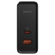 Incarcator EU 2in1, 100W, Cablu Type-C, 1m - Baseus GaN5 Pro (CCGP090201) - Black Incarcator EU 2in1, 100W, Cablu Type-C, 1m - Baseus GaN5 Pro (CCGP090201) - Black