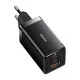 Incarcator EU 3in1, 65W, Cablu Type-C - Baseus GaN5 Pro (CCGP120201) - Black Incarcator EU 3in1, 65W, Cablu Type-C - Baseus GaN5 Pro (CCGP120201) - Black