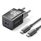 Incarcator EU, GaN, Type-C, USB, PD30W, Fast Charging - Vention (TZ-FEQB0-EU-01) - Black Incarcator EU, GaN, Type-C, USB, PD30W, Fast Charging - Vention (TZ-FEQB0-EU-01) - Black