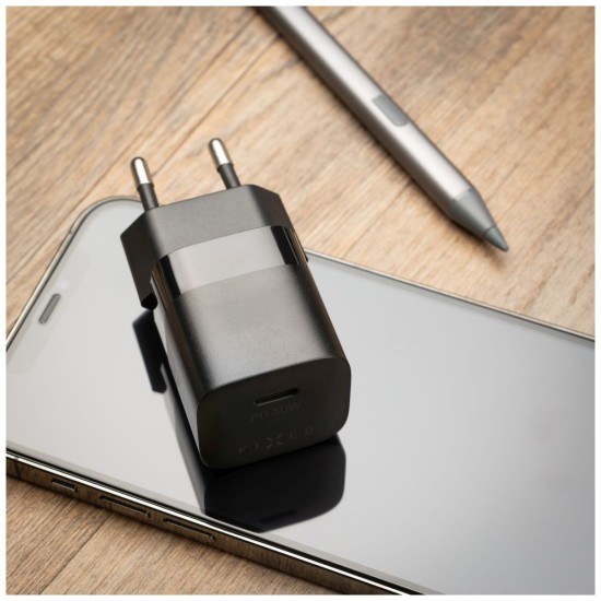 Incarcator EU, Type-C, 30W - Fixed Mini (FIXC30M-C-BK) - Black Incarcator EU, Type-C, 30W - Fixed Mini (FIXC30M-C-BK) - Black