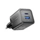 Incarcator GaN, Type-C, USB, PD30W, Dual Fast Charging - Vention (FEQB0-EU) - Black Incarcator GaN, Type-C, USB, PD30W, Dual Fast Charging - Vention (FEQB0-EU) - Black