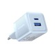Incarcator GaN, Type-C, USB, PD30W, Dual Fast Charging - Vention (FEQL0-EU) - Bleu Incarcator GaN, Type-C, USB, PD30W, Dual Fast Charging - Vention (FEQL0-EU) - Bleu