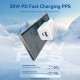 Incarcator GaN, Type-C, USB, PD30W, Dual Fast Charging - Vention (FEQL0-EU) - Bleu Incarcator GaN, Type-C, USB, PD30W, Dual Fast Charging - Vention (FEQL0-EU) - Bleu