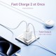 Incarcator GaN, Type-C, USB, PD30W, Dual Fast Charging - Vention (FEQW0-EU) - White Incarcator GaN, Type-C, USB, PD30W, Dual Fast Charging - Vention (FEQW0-EU) - White