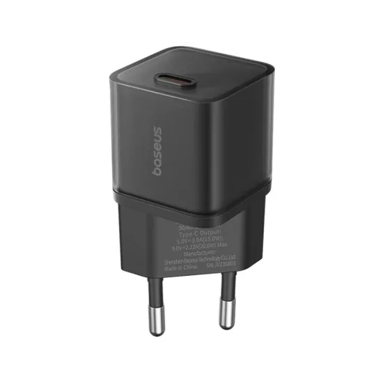 Incarcator GaN5S, Type-C, Fast Charge, 30W - Baseus Gallium Nitride (P10162504113-00) - Black Incarcator GaN5S, Type-C, Fast Charge, 30W - Baseus Gallium Nitride (P10162504113-00) - Black