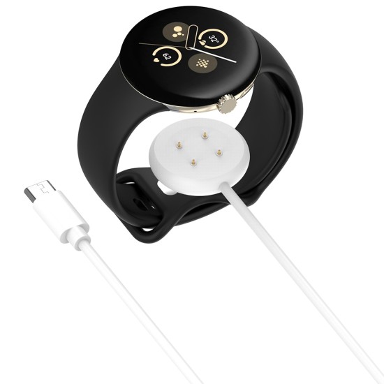 Incarcator pentru Google Pixel Watch 3 (41mm, 45mm) / 2 / Fitbit Ace LTE, Type-C - Techsuit (THC5) - White Incarcator pentru Google Pixel Watch 3 (41mm, 45mm) / 2 / Fitbit Ace LTE, Type-C - Techsuit (THC5) - White