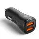 Incarcator pentru Masina 2 x USB, 30W - Spigen Essential (EV302) - Black