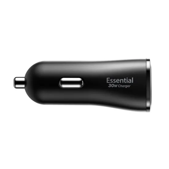 Incarcator pentru Masina 2 x USB, 30W - Spigen Essential (EV302) - Black