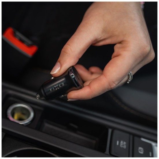 Incarcator pentru Masina, Type-C, 30W - Fixed (FIXCC30N-C-BK) - Black Incarcator pentru Masina, Type-C, 30W - Fixed (FIXCC30N-C-BK) - Black