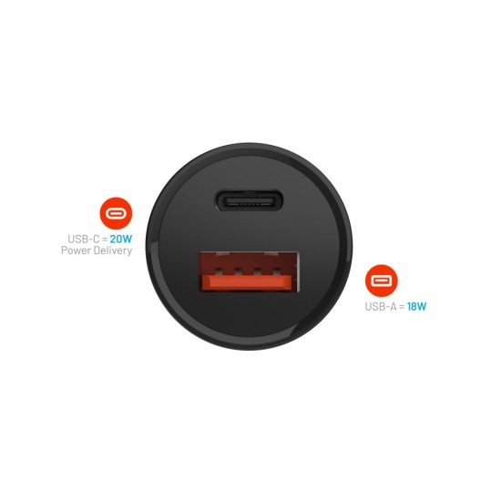 Incarcator pentru Masina, USB, Type-C, 20W - Fixed (FIXCC20N-CU-BK) - Black Incarcator pentru Masina, USB, Type-C, 20W - Fixed (FIXCC20N-CU-BK) - Black