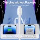 Incarcator pentru priza EU, Type-C, 20W, GaN, cablu USB-C la Lightning, 1m - Vention (TZ-FEPB0-EU-02) - Black