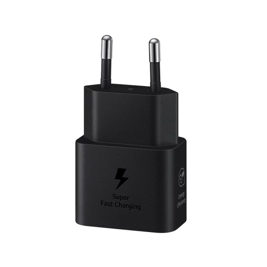 Incarcator pentru Priza Type-C, Super Fast Charging, 25W - Samsung T2510 (EP-T2510NBEGWW) - Black (Blister Packing)