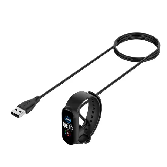 Incarcator pentru Xiaomi Mi Band 5/6/7, USB, 3.5W, 1m - Techsuit (TXC1) - Black