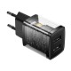 Incarcator priza 2xUSB 10.5W - Baseus (CCXJ010201) - Black