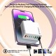 Incarcator Priza  4 x USB, 4 X Type-C, Fast Charging, 65W - Techsuit (CHPD224) - Black