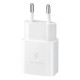 Incarcator Priza Type-C 15W, Fast Charging, Cablu Type-C la Type-C - Samsung (EP-T1510XWEGEU) - White (Blister Packing)