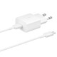 Incarcator Priza Type-C 15W, Fast Charging, Cablu Type-C la Type-C - Samsung (EP-T1510XWEGEU) - White (Blister Packing)