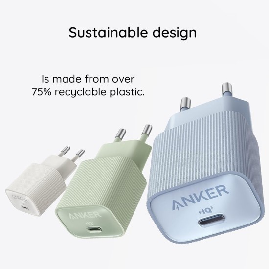 Incarcator Priza Type-C, 30W, PowerIQ 3.0 - Anker Nano 4 (A2337G21) - White Incarcator Priza Type-C, 30W, PowerIQ 3.0 -Anker Nano 4 (A2337G21) - White