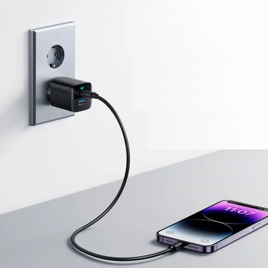 Incarcator Priza Type-C, USB, Fast Charging, 33W - Anker 323 (A2331G11) - Black