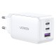 Incarcator Priza USB-A QC 3.0, 2xUSB-C PD GaN 65W, 3.25A - Ugreen Nexode (15334) - White