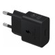 Incarcator priza USB-C, 25W + Cablu Type-C - Samsung (EP-T2510XWEGEU) - Black (Blister Packing)