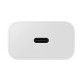 Incarcator priza USB-C, 25W + Cablu Type-C - Samsung (EP-T2510XWEGEU) - White (Blister Packing)
