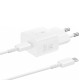 Incarcator priza USB-C, 25W + Cablu Type-C - Samsung (EP-T2510XWEGEU) - White (Blister Packing)