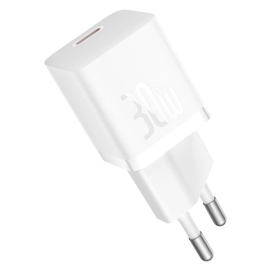 Incarcator Type-C, Fast Charging, GaN, 30W - Baseus (CCGN070502) - White