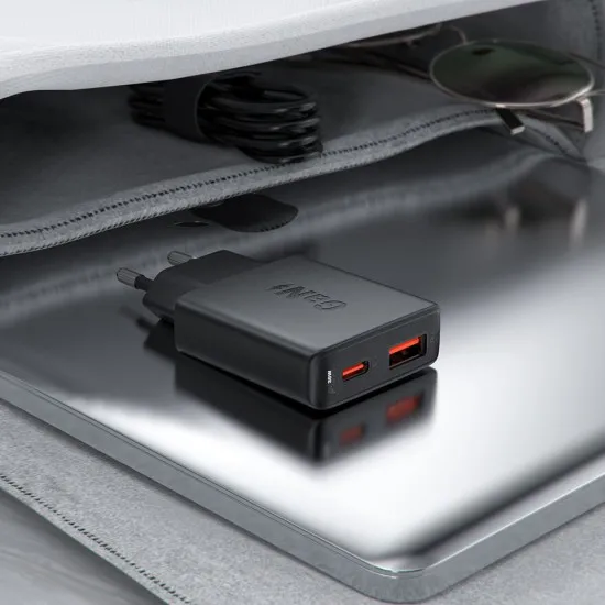 Incarcator Type-C, USB, pentru Priza, PD30W, GaN - Acefast (A69) - Black Incarcator Type-C, USB, pentru Priza, PD30W, GaN - Acefast (A69) - Black