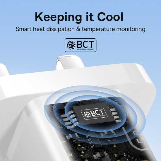 Incarcator UK Type-C, 30W - Baseus GaN5 (P10110906213-00) - White Incarcator UK Type-C, 30W - Baseus GaN5 (P10110906213-00) - White
