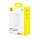 Incarcator US 2x USB, 2x Type-C, 65W + Cablu Type-C, 100W, 20V, 5A, 1m - Baseus GaN6 Pro (P10162702213-00) - White