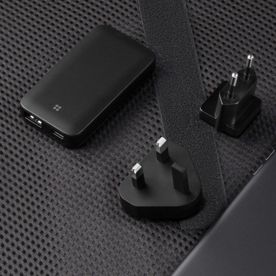 Incarcator US cu adaptor EU/UK, GaN, Type-C, USB, 65W - Edizard (EZ840101) - Black Incarcator US cu adaptor EU/UK, GaN, Type-C, USB, 65W - Edizard (EZ840101) - Black