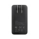 Incarcator US cu adaptor EU/UK, GaN, Type-C, USB, 65W - Edizard (EZ840101) - Black Incarcator US cu adaptor EU/UK, GaN, Type-C, USB, 65W - Edizard (EZ840101) - Black