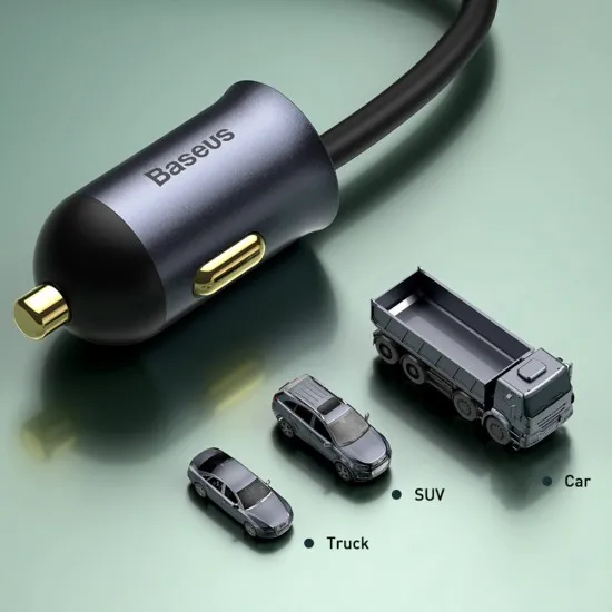 Incarcator USB, Type-C, Fast Charging, Multi-port, 120W - Baseus Share Together (CCBT-B0G) - Gray Incarcator USB, Type-C, Fast Charging, Multi-port, 120W - Baseus Share Together (CCBT-B0G) - Gray