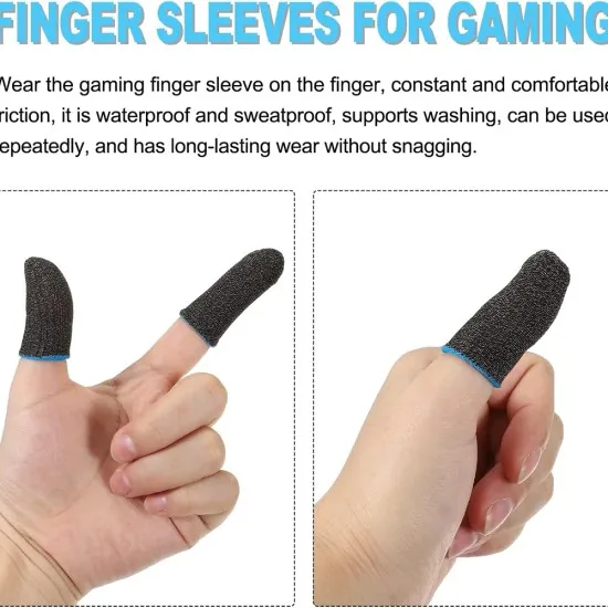 Manusi Antialunecare de Gaming pentru Degete - Hoco Phantom (FS3-03) - Blue Manusi Antialunecare de Gaming pentru Degete - Hoco Phantom (FS3-03) - Blue