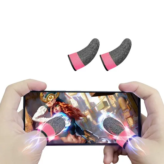 Manusi Antialunecare de Gaming pentru Degete - Hoco Phantom (FS4-04) - Pink Manusi Antialunecare de Gaming pentru Degete - Hoco Phantom (FS4-04) - Pink
