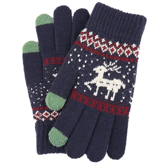 Manusi Touchscreen - Techsuit Raindeer Woolen (ST0002) - Blue Manusi Touchscreen - Techsuit Raindeer Woolen (ST0002) - Blue