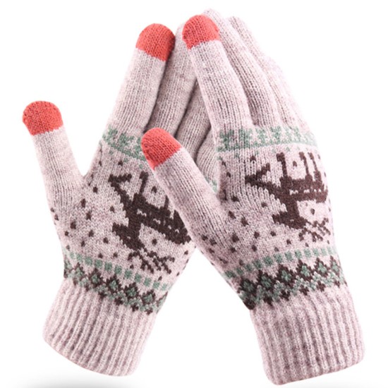 Manusi Touchscreen - Techsuit Raindeer Woolen (ST0002) - Khaki