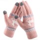 Manusi Touchscreen - Techsuit Raindeer Woolen (ST0002) - Pink