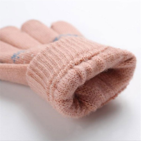 Manusi Touchscreen - Techsuit Raindeer Woolen (ST0002) - Pink