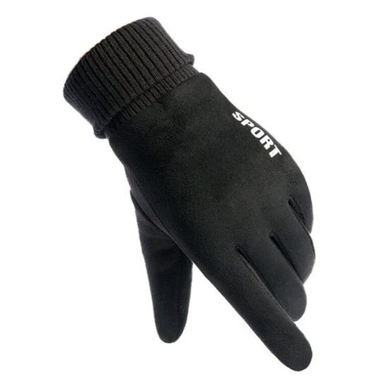 Manusi Touchscreen - Techsuit Suede (ST0009) - Black