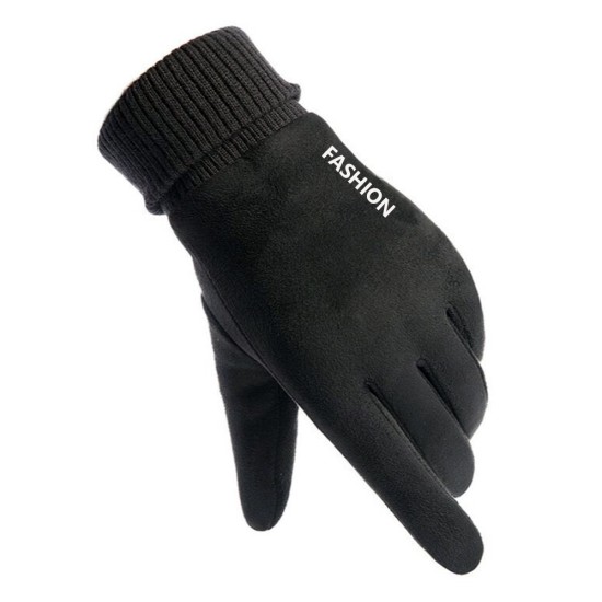 Manusi Touchscreen - Techsuit Suede (ST0010) - Black