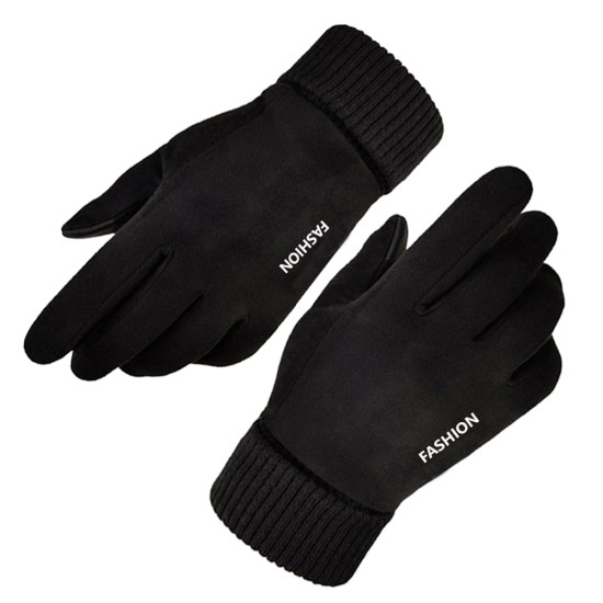 Manusi Touchscreen - Techsuit Suede (ST0010) - Black