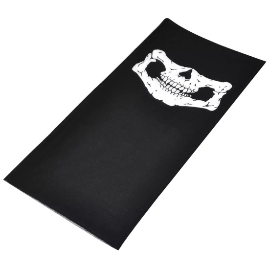 Masca Protectie, Bandana cu Craniu, Poliester, Universal - Techsuit (BLC7) - Black