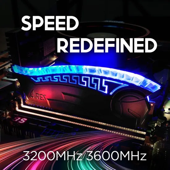 Memorie RAM pentru Desktop, DDR4, Gaming RAM, 32GB, 3200MHz, CL16 - Dato Ares Armor (AMRGB2G832G32K) - Black Memorie RAM pentru Desktop, DDR4, Gaming RAM, 32GB, 3200MHz, CL16 - Dato Ares Armor (AMRGB2G832G32K) - Black