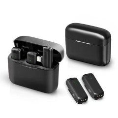 Microfon Lavaliera fara Fir, Mufa Lightning (set 2) - Techsuit (LW4) - Black Microfon Lavaliera fara Fir, Mufa Lightning (set 2) - Techsuit (LW4) - Black