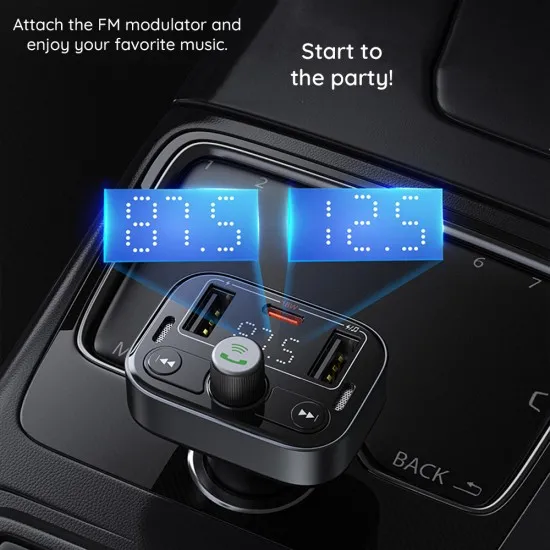 Modulator pentru Masina 2x USB, Type-C, Bluetooth 5.3 - Baseus S-09 Pro (C10762200113-00) - Black Modulator pentru Masina 2x USB, Type-C, Bluetooth 5.3 - Baseus S-09 Pro (C10762200113-00) - Black
